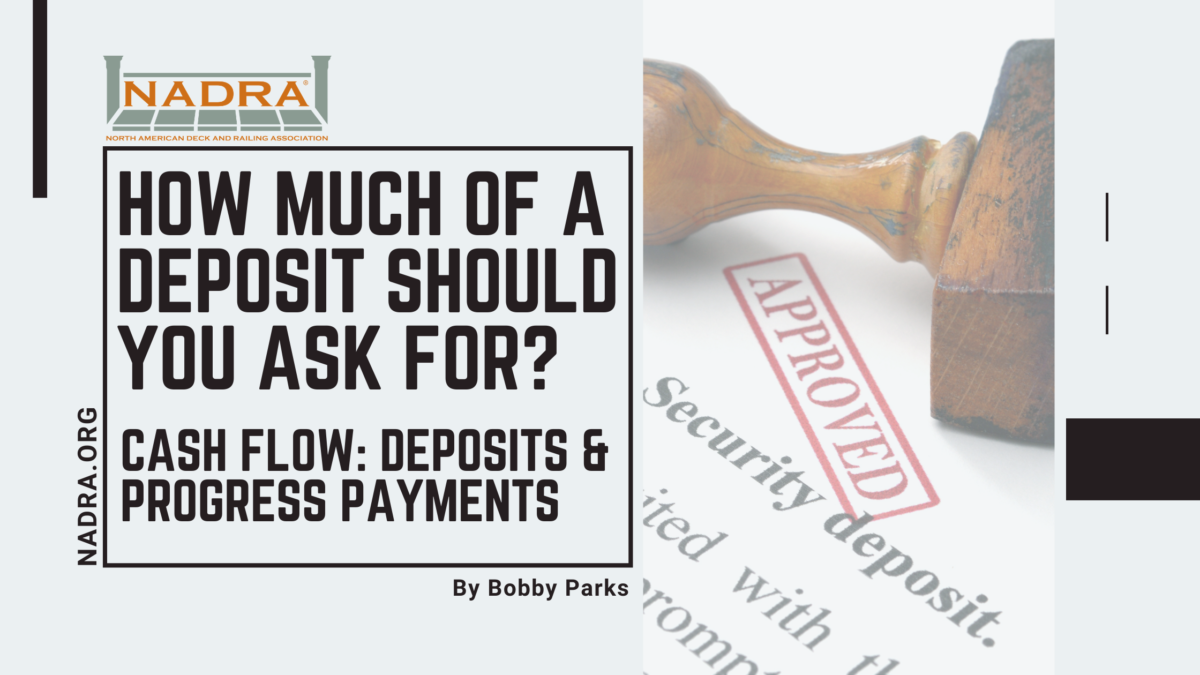 How Much of a Deposit Should You Ask For? Cash Flow Deposits