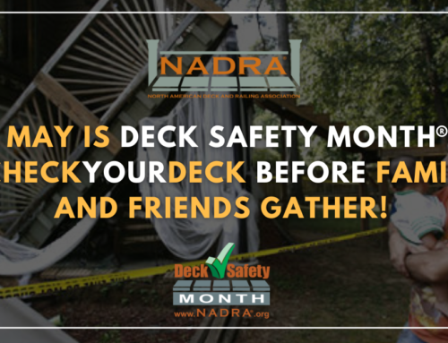 Check Your Deck® During Deck Safety Month® in May