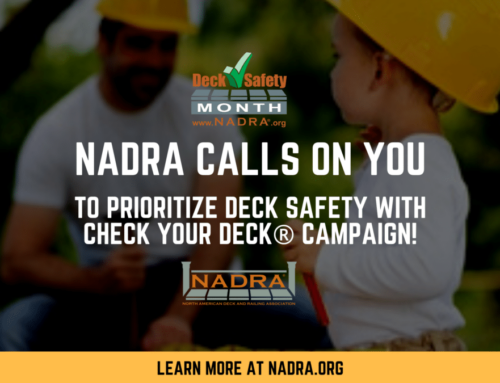 NADRA Calls on Decking and Outdoor Living Industry Professionals to Prioritize Deck Safety with Check Your Deck® Campaign