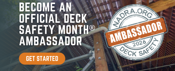 Deck Safety Month 2026 Ambassador badge with call to become an official ambassador and get started button